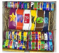 Star Worker gift box novelty chocolate box.. For co workers, corporate gift, employer of the month. (7 inch sweet treats box, Main bar - caramel)