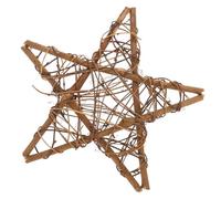 Star Wreath Rattan DIY Garland Ring Wicker Star Brown