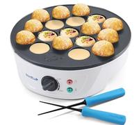 StarBlue Takoyaki Maker Machine with FREE Takoyaki Picks - Temperature Control 18 Holes Electric Pan for Japanese Octopus Balls 220V 60Hz 700W UK Plug with EU Adapter, SB-JC503