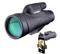 Starboosa 12x50 High Definition Monocular Telescope with Smartphone Holder - Waterproof Monocular with Durable and Clear BAK4 Prism for Bird Watching Wildlife Hunting Camping Hiking