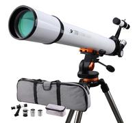 Starboosa Telescope 70mm Aperture and 700mm Focal Length - Professional Astronomy Refractor Telescope for Beginners - with Phone Mount,Stainless Tripod,Handbag,Metal 5X Barlow Lens,Filter