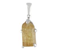 Starborn Imperial Topaz Crystal Pendant in Sterling Silver, Metal Gemstone, imperial-topaz