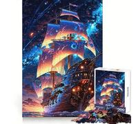 Starbound Galleon︰ Voyage Beyond The Sky Jigsaw Puzzles for Teenagers 1000 Piece Strong Logic Toy Stress Release Clear Edge Classic Gift 38x52cm