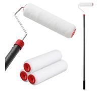 Starbover Long Paint Roller Extendable 121cm, Sponge Long Rollers for Painting, Gloss Paint Roller Set Decorating Tools for Walls and Ceilings, Paint Roller Set with Extension Pole