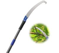 Starbover Pruning Saw Blue, Garden Saws Pruning Saws for Trees with Curved Blade, Pole Saw Long Reach 10FT for Trimmer Yard Garden Patios Trees Branches