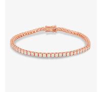 Starbright Rose 2.5mm Round Cubic Zirconia 7.5 Inch Tennis Bracelet B412(2.5M) 7.5~ 3A RGP