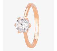 Starbright Rose 6mm Six Claw Round Cubic Zirconia Ring R3227(6M) 3A RGP 54