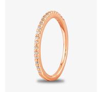 Starbright Rose Cubic Zirconia Claw Set Narrow Half Eternity Ring R6843 3A RGP - 56 (O 1/2)