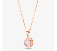 Starbright Rose Round Cubic Zirconia Halo Pendant THB-02P 3A RGP