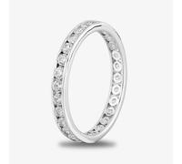 Starbright Silver 2mm Cubic Zirconia Channel Set Full Eternity Ring R4179(2M) 3A - 51 (K 1/2)