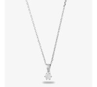 Starbright Silver 5mm Six Claw Cubic Zirconia Pendant E2177P-5M 3A