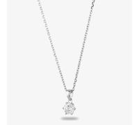 Starbright Silver 6mm Six Claw Cubic Zirconia Pendant E2177P-6M 3A