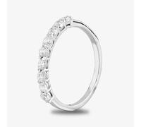 Starbright Silver Cubic Zirconia Claw Set Half Eternity Ring R6545 1/3 3A - 52 (L 1/2)