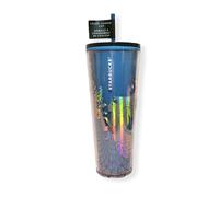 Starbucks 2021 Christmas Holiday Siren Mermaid Blue Plastic Color Change Tumbler 24oz