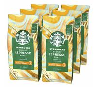 STARBUCKS Blonde Espresso Roast, Blonde Roast, Whole Bean Coffee 200g (Pack of 6)