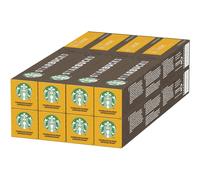 Starbucks Blonde Espresso Roast by Nespresso Blonde Roast Coffee Pods (Pack of 8, Total 80 Capsules)