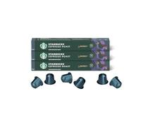 Starbucks by Nespresso Coffee Espresso Roast (Caramelly Notes Dark Roast), 30 Capsules, 3 Tubes