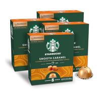 Starbucks by Nespresso Vertuo Line Caramel Flavored Coffee (8-count single serve capsules each, compatible with Nespresso Vertuo Line System) Naturally Flavored, 4 Pack