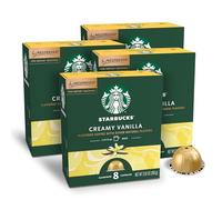 Starbucks by Nespresso Vertuo Line Vanilla Flavored Coffee (8-count single serve capsules, compatible with Nespresso Vertuo Line System) Naturally Flavored, 4 Pack