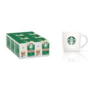 STARBUCKS Caffè Latte by NESCAFÉ Dolce Gusto, Creamy Milk Coffee, 100% Arabica Beans, 72 Caffè Latte Pods (6 packs) + Gift mug included