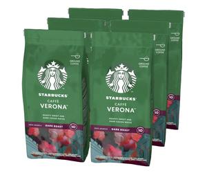 STARBUCKS Caffè Verona, Dark Roast, Ground Coffee 200g 6 x 200g