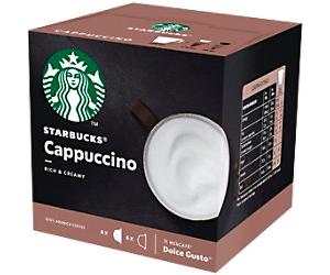 Starbucks Caffeinated Ground Coffee Pods Box Cappuccino 10 g Pack of 12