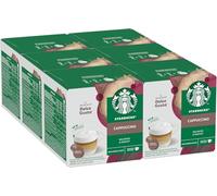 STARBUCKS Cappuccino by Dolce Gusto, 72 Cappuccino Coffee Pods (6 pack), Dark Roasted Espresso with Creamy Milk | Sold by Bargain Hub