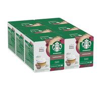 STARBUCKS Cappuccino by NESCAFÉ Dolce Gusto, 72 Cappuccino Coffee Pods (6 pack), Dark Roasted Espresso with Creamy Milk