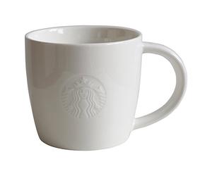 STARBUCKS Coffee Mug White 12 oz Classic White Collectors