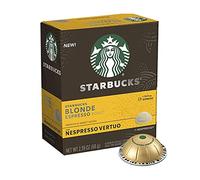 Starbucks Coffee Nespresso Capsules, Blonde Espresso Roast, Starbucks by Nespresso Capsules for Nespresso Vertuo Machine, 10 Capsules Per Box (Pack of 1)