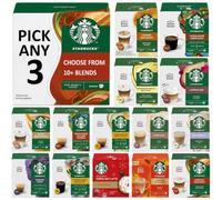 Starbucks Coffee Pods by NESCAFÉ Dolce Gusto Pick Any 3 from 10+ Blends | Including Latte Caramel, Americano, Vanilla, Cappuccino, Caffe Latte, White Mocha, Latte Macchiato, Colombia, Espresso & More