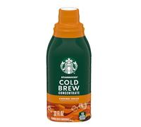Starbucks Cold Brew Coffee Concentrate, Caramel Dolce Flavored Iced Coffee, 32 fl oz