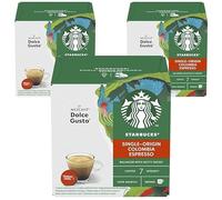 STARBUCKS Colombia Medium Roast Espresso Coffee Pods by Dolce Gusto - 36 Colombian Coffee Capsules (3packs) - Medium Roast Pods