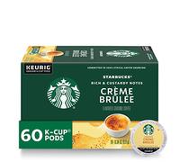 Starbucks Crème Brulée Flavored Blonde Light Roast Single Cup Coffee for Keurig Brewers, 1 Boxes of 10 (10 Total K-Cup pods)