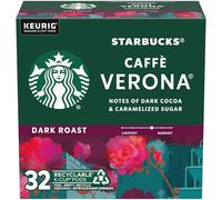 Starbucks Dark Roast K-Cup Coffee Pods - Caffè Verona for Keurig Brewers - 1 Box (32 Pods)