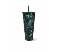 Starbucks Deep Emerald Gemstone Cold Cup 24 oz Reusable Acrylic Tumbler with Lid and Straw
