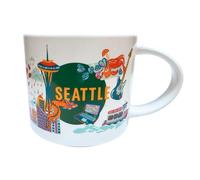 Starbucks Discovery Series Seattle Ceramic Mug, 14 Oz