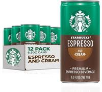 Starbucks Doubleshot, Espresso + Cream, 6.5 Ounce, 12 Pack