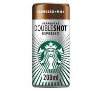 STARBUCKS ESPRESSO + MILK DOUBLESHOT ESPRESSO CAN 12 X 200 ML,PREMIUM COFFEE
