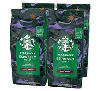 Starbucks Espresso Roast Dark Roast Coffee Beans 450g bag (Pack of 4)