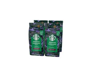 Starbucks Espresso Roast Dark Roast Coffee Beans 450g bag (Pack of 4)