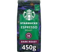 STARBUCKS Espresso Roast Dark Roast Whole Bean Coffee 450g Pack of 4