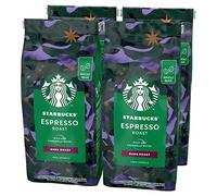 STARBUCKS Espresso Roast, Dark Roast, Whole Bean Coffee 450g (Pack of 4)