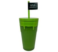 STARBUCKS Fall Halloween Green Glow in The Dark Slime Drip Cup, 16 fl oz, Grande