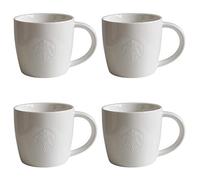 STARBUCKS Mug Short Fore Here Series White Collectors Set Variations - 2 - Short/8oz/227ml