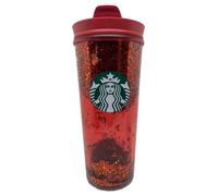 STARBUCKS Holiday Tumbler Glitter (Red)