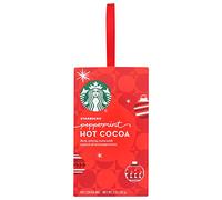 Starbucks Hot Cocoa Mix Ornament, Peppermint Hot Cocoa, Velvety Cocoa with Peppermint, Hanging Holiday Ornament Hot Cocoa Mix Packet, 1-Ounce (Pack of 1)