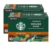 Starbucks House Blend Coffee K-Cup Pods, Medium Roast Arabica Coffee, Pack of 10 (2 Boxes)