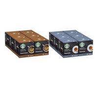 STARBUCKS House Blend & Espresso Roast Coffee Pods, 6 x 12