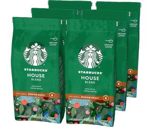 STARBUCKS House Blend, Medium Roast, Ground Coffee 200 g Pack of 6